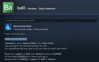 Illustration for article titled Dota Underlords, As Told By Steam Reviews